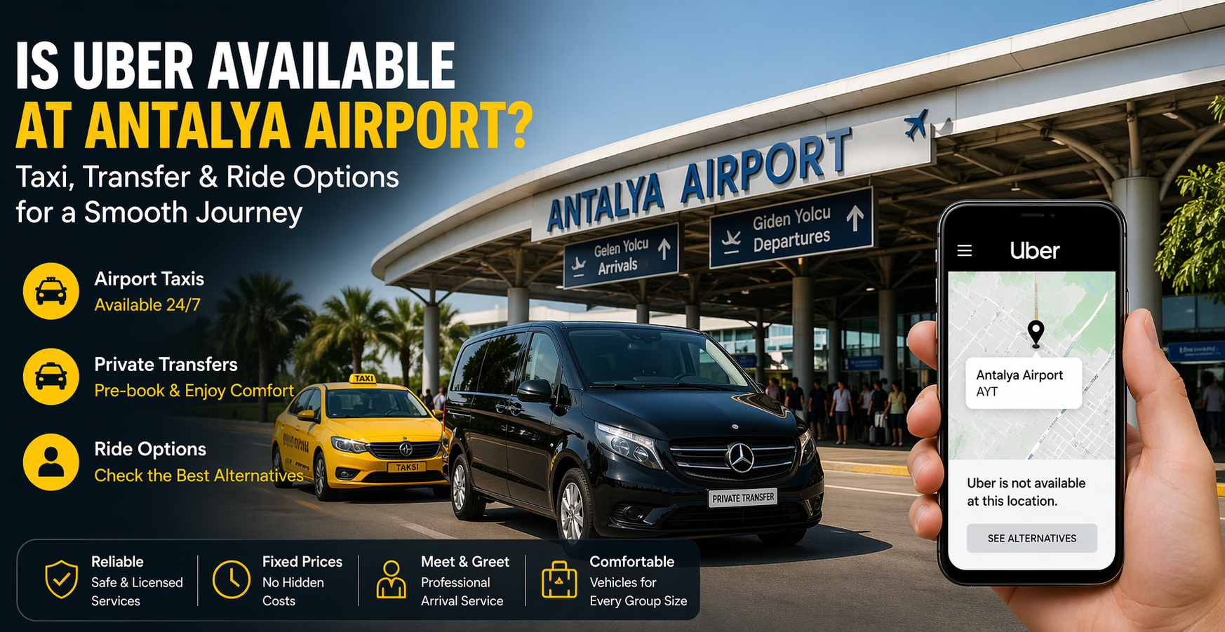 Is Uber Available at Antalya Airport