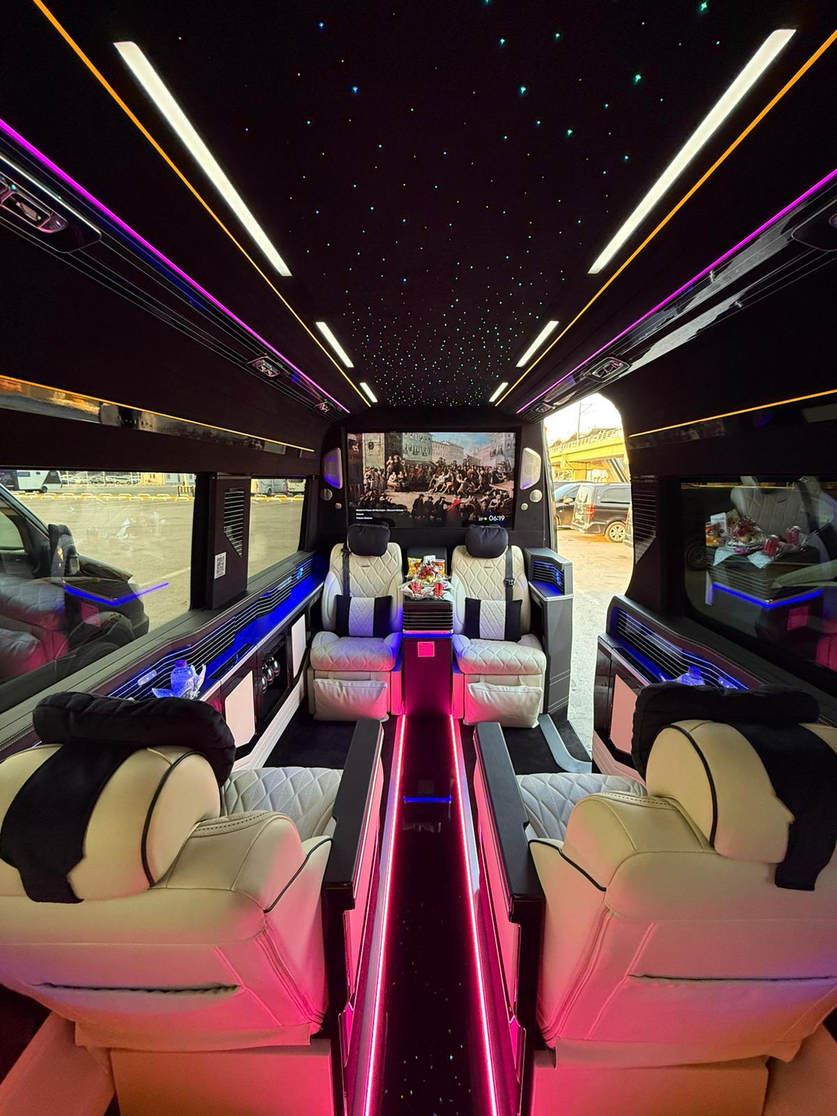 Premium Mercedes minibus Antalya Airport luxury transfer for up to 7 passengers